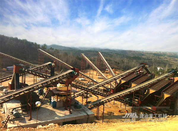 河南固始时产1000吨的花岗岩石料生产线